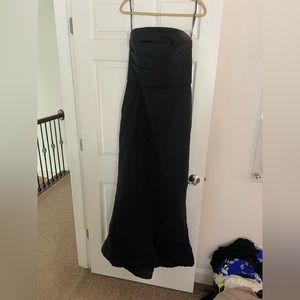 Amsale black bridesmaid dress